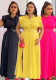 Elegant Career Solid Color Turndown Collar Sleeveless Shirt Slit Long Skirt Two-Piece Set