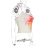 Women Summer Sexy Printed Strapless Top