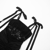 Women's Summer Sexy Lace Strap Mini Dress