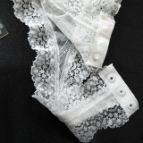 Sexy Sheer Bow Lace Bodysuit