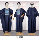 Muslim Embroidered African Dress Casual Couple Robe