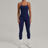 Women Cross Adjustable Straps Yoga Clothes Running Jumpsuit