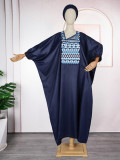 Muslim Embroidered African Dress Casual Couple Robe