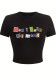 Women Street Print Crop Top T-Shirt