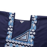 Muslim Embroidered African Dress Casual Couple Robe