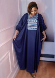 Muslim Embroidered African Dress Casual Couple Robe