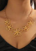 Women Vintage Alloy Flower Clavicle Necklace Holidays Vintage Shell Necklace Women Vintage Alloy Flower Clavicle Necklace Holidays Vintage Shell Necklace