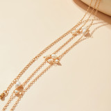 Women Summer Beach Sexy Belt Bikini Navel Chain Sexy Pearl Body Chain