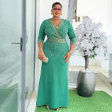Plus Size African Women Dress