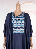 Muslim Embroidered African Dress Casual Couple Robe