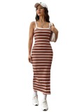 Sexy Fashionable Striped Print Summer Women's Dress