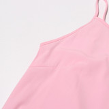 Women's Sleeveless Ruffle Chic Slim Waist Fashion Long Dress