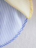 Summer Contrast Stripes Color Matching Loose Shirt