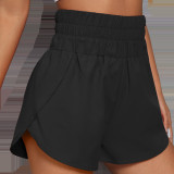 Spring Summer Women's High Waist Elastic Loose Sports Casual Shorts