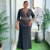 Plus Size African Women Dress