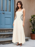Women Career Strap Maxi Dress