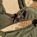 Solid Color Fashion Sexy High Waist Two-Piece Women Swimsuit