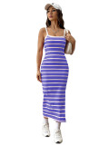 Sexy Fashionable Striped Print Summer Women's Dress