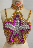 Women's Gem Multi-Color Low Back Top