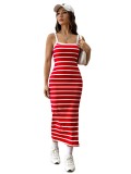 Sexy Fashionable Striped Print Summer Women's Dress