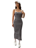 Sexy Fashionable Striped Print Summer Women's Dress
