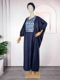 Muslim Embroidered African Dress Casual Couple Robe