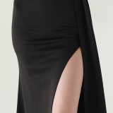 Women Beaded Tube Embroidery Beaded Fishbone Waist Formal Party Evening Dress