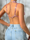 Women's Gem Multi-Color Low Back Top