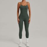 Women Cross Adjustable Straps Yoga Clothes Running Jumpsuit