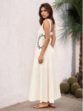 Women Career Strap Maxi Dress