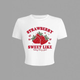 Summer Y2K Street Hip-Hop Rock Style Slim Sexy Crop Short Sleeve T-Shirt