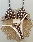 Women Lace-Up Halter Neck Triangle Cup Beach Sexy Swimwear