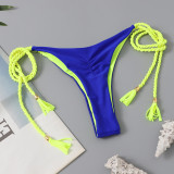 Women Bikini Two Pieces Solid Sexy Swimwear