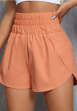Spring Summer Women's High Waist Elastic Loose Sports Casual Shorts