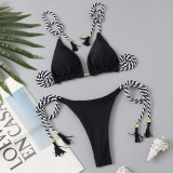 Women Bikini Two Pieces Solid Sexy Swimwear