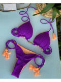 Women Bikini Two Pieces Solid Sexy Swimwear