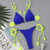 Women Bikini Two Pieces Solid Sexy Swimwear