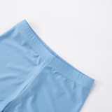Women summer sexy Solid Round Neck short-sleeved T-shirt Top and shorts two-piece set