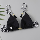 Women Bikini Two Pieces Solid Sexy Swimwear