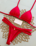 Women Two Pieces Bikini Sexy Beach Swimwear