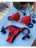 Women Bikini Two Pieces Solid Sexy Swimwear