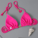 Women Bikini Two Pieces Solid Sexy Swimwear