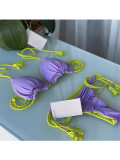 Women Bikini Two Pieces Solid Sexy Swimwear