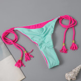 Women Bikini Two Pieces Solid Sexy Swimwear