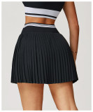 Women Summer Contrast Pleated Fitness Tennis Skirt