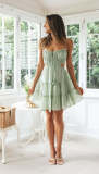 Summer Women's Strap Low-Back Mini Dress