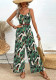 Women's Printed Strap Wide-Leg Jumpsuit