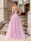Pink Sequin Wedding & Evening Dress