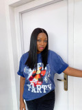Women printed Round Neck T-shirt (processing time need around 5-7 days)