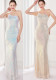 Summer Elegant Black One Shoulder Sleeveless Sequ Mermaid Evening Dress